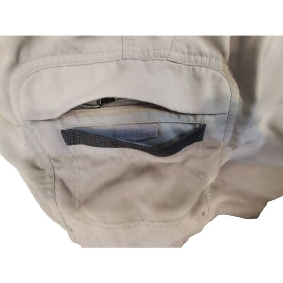 Mens LL Bean Tan Outdoor Cargo Hiking 9" Nylon Shorts Size 44 W - Picture 4 of 9